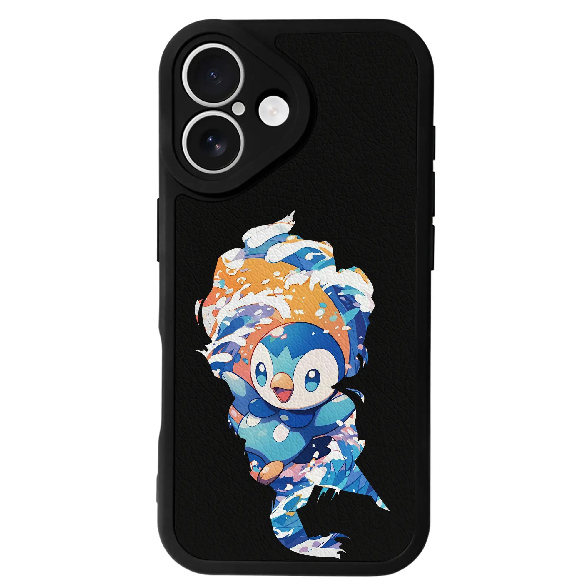 ポケモン グッズ,ポッチャマ - IPhone 16シリーズ対応 ・ シリコンスマホケース ・ レザー調 ・ 高精度フィット ・ 耐衝撃 ・ ワイヤレス充電対応 ・ 精密カット